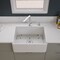 Alfi Brand White 26" Contemporary Smooth Apron Fireclay Farmhouse Kitchen Sink AB505-W - alternate 5